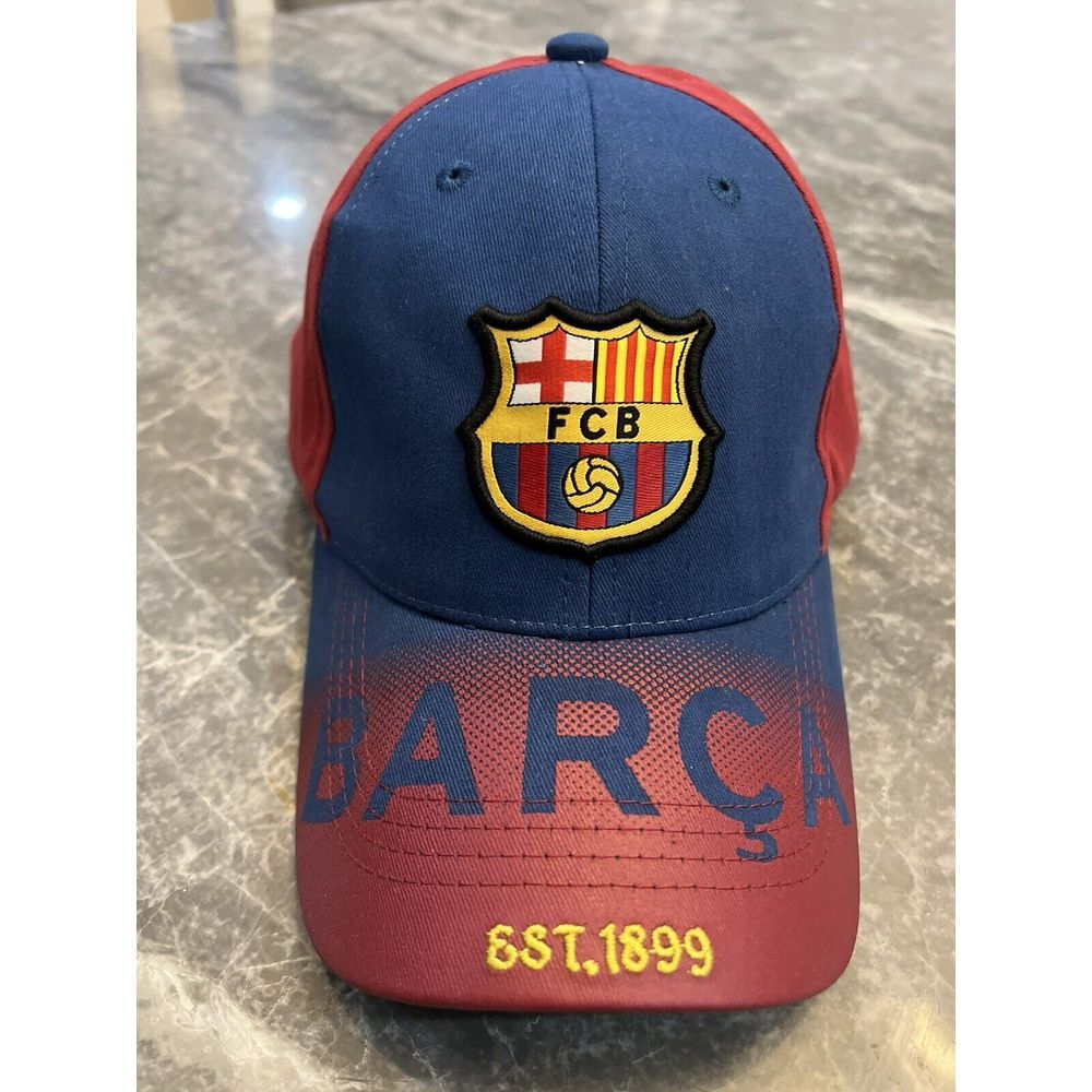 FC BARCELONA SOCCER HAT CAP FCB OFFICIAL ADJUSTABLE licensed product